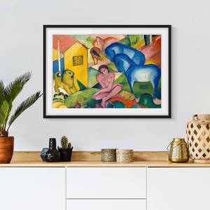 Tableau déco Franz Marc, Le Rêve II Papier / Pin - Multicolore - 100 x 70 cm