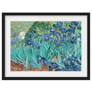 Afbeelding Vincent van Gogh Iris II papier/grenenhout - blauw - 100 x 70 cm