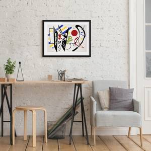 Afbeelding Kandinsky Reciproque II papier/grenenhout - meerdere kleuren - 70 x 50 cm
