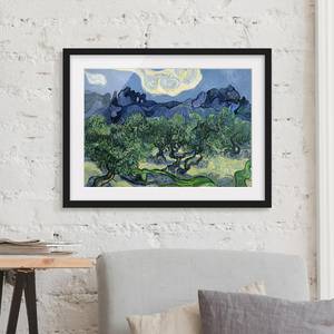 Afbeelding Van Gogh Olijfbomen II papier/grenenhout - blauw - 70 x 50 cm