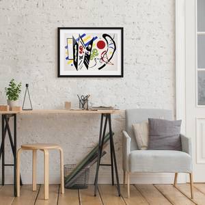 Poster e cornice Kandinsky Reciproco II Carta / Pino - Multicolore - 100 x 70 cm