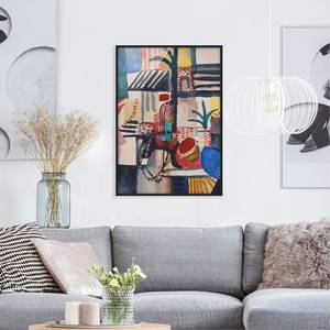 Afbeelding August Macke Man met Ezel V papier/grenenhout - meerdere kleuren - 50 x 70 cm