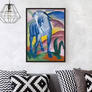 Tableau déco Franz Marc, Cheval bleu Papier / Pin - Multicolore - 70 x 100 cm