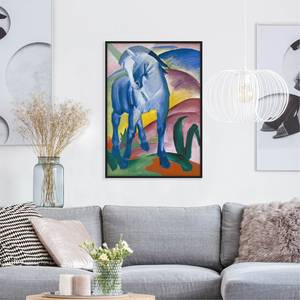 Afbeelding Franz Marc Blauw Paard papier/grenenhout - meerdere kleuren - 50 x 70 cm