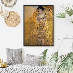 Poster cornice Klimt Adele Bloch-Bauer V Carta / Pino - Oro - 70 x 100 cm