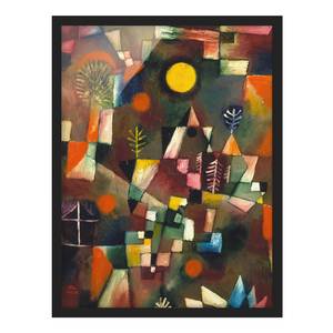 Poster con cornice Klee Luna piena Carta / Pino - Marrone - 50 x 70 cm