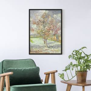 Tableau van Gogh, Pêcher en fleurs Papier / Pin - Vert - 70 x 100 cm