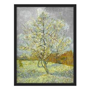 Bild Vincent van Gogh Pfirsichbaum Rosa Papier / Kiefer - Grün - 70 x 100 cm