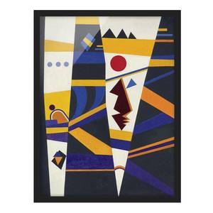 Afbeelding Wassily Kandinsky Bindung papier/grenenhout - meerdere kleuren - 50 x 70 cm