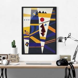 Afbeelding Wassily Kandinsky Bindung papier/grenenhout - meerdere kleuren - 50 x 70 cm