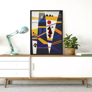 Poster con cornice Kandinsky Legame Carta / Pino - Multicolore - 50 x 70 cm