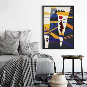 Afbeelding Wassily Kandinsky Bindung papier/grenenhout - meerdere kleuren - 70 x 100 cm