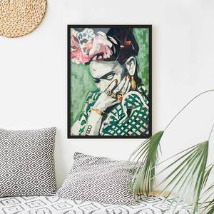 Poster e cornice Frida Collage No.3 V Carta / Pino - Verde - 70 x 100 cm