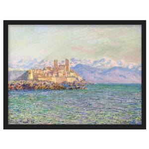 Afbeelding Monet Antibes-Le Fort I papier/grenenhout - turquoise