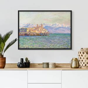 Afbeelding Monet Antibes-Le Fort I papier/grenenhout - turquoise