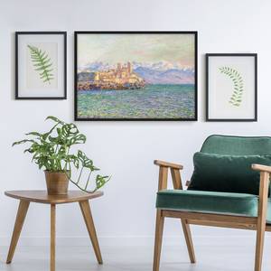 Afbeelding Monet Antibes-Le Fort I papier/grenenhout - turquoise