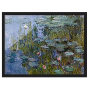 Tableau Claude Monet, Les Nymphéas I Papier / Pin - Violet
