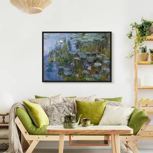 Afbeelding Monet Waterlelies Nympheas I papier/grenenhout - lila