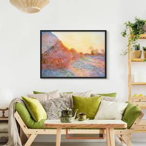 Tableau Claude Monet, Les Meules V Papier / Pin - Multicolore