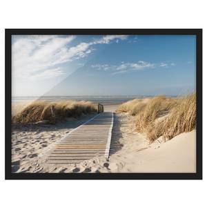 Afbeelding Oostzee Strand I papier/grenenhout - beige - 100 x 70 cm