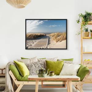 Afbeelding Oostzee Strand I papier/grenenhout - beige - 100 x 70 cm