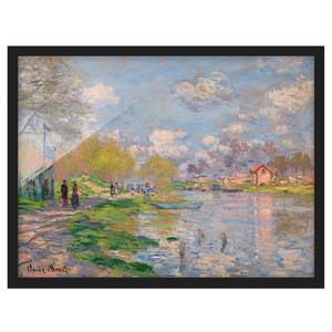 Tableau Claude Monet, La Seine I Papier / Pin - Multicolore