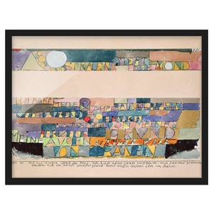 Tableau Paul Klee, La lune I Papier / Pin - Multicolore