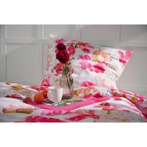 Parure de lit Nelly Coton - Rose foncé - 135 x 200 cm + oreiller 80 x 80 cm