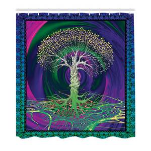 Rideau de douche Digital Polyester - Violet - 175 x 220 cm