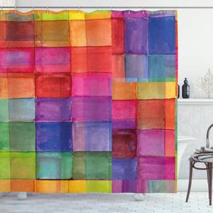 Duschvorhang Regenbogen Farben Polyester - Mehrfarbig - 175 x 200 cm
