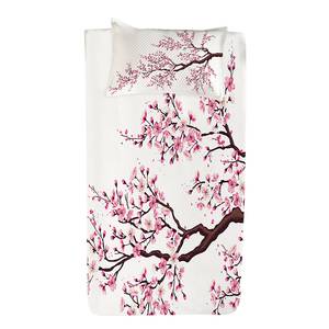 Copriletto e federa Sakura Poliestere - Rosa / Marrone - 170 x 220 cm