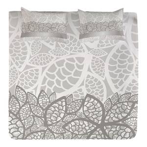 Copriletto e federa Lace Poliestere - Grigio / Bianco - 220 x 220 cm