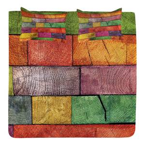 Couvre-lit Arc-en-ciel Polyester - Multicolore - 220 x 220 cm
