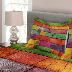 Tagesdecken-Set Regenbogen Polyester - Mehrfarbig - 220 x 220 cm