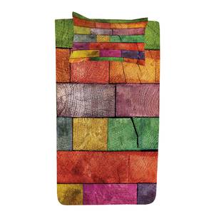 Tagesdecken-Set Regenbogen Polyester - Mehrfarbig - 170 x 220 cm