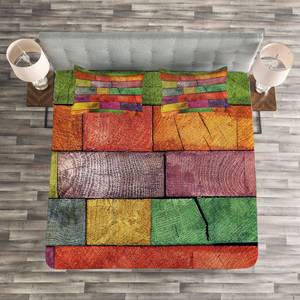 Bedsprei-set Regenboog polyester - meerdere kleuren - 264 x 220 cm