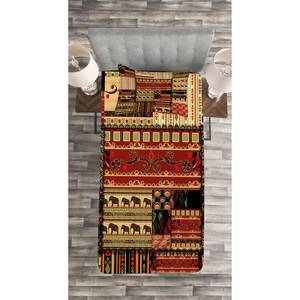 Couvre-lit Patchwork Polyester - Rouge - 170 x 220 cm