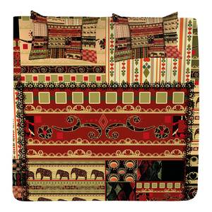 Tagesdecken-Set Patchwork Polyester - Rot - 264 x 220 cm