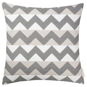 Housse de coussin Colourblock Zag Polyester / Coton - Beige