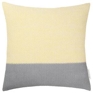 Kissenbezug Knitted Block Baumwolle - Gelb