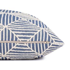 Housse de coussin Graphic Lines Coton / Polyester - Bleu