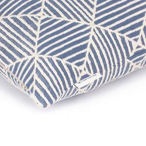 Housse de coussin Graphic Lines Coton / Polyester - Bleu