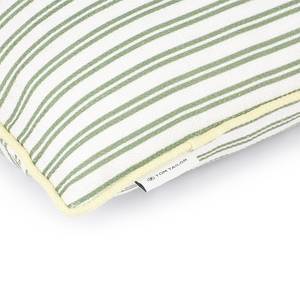 Kissenbezug Little Stripes Polyester / Baumwolle - Grün
