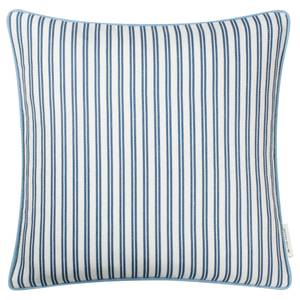 Kussensloop Little Stripes polyester/katoen - Marineblauw
