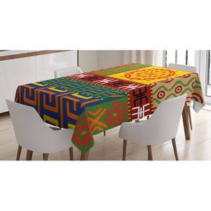 Tischdecke Muster Polyester Satin Mischung - Mehrfarbig - 140 x 240 cm