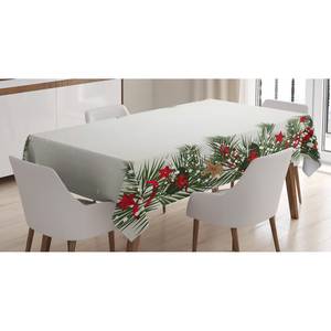 Tafelkleed Kerstmagie mix van polyester en satijn - meerdere kleuren - 140 x 240 cm