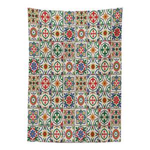 Tafelkleed Abstracte Bladeren mix van polyester en satijn - meerdere kleuren - 140 x 240 cm