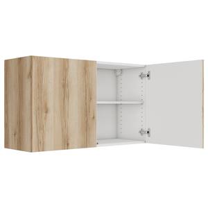 Wandkast Optiklar I wild eikenhouten look - Breedte: 100 cm