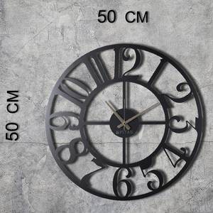 Horloge murale Lodrino Aluminium - Noir