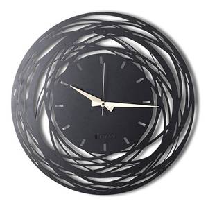 Horloge murale Lomba Aluminium - Noir